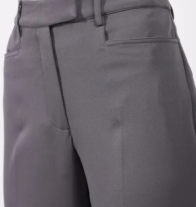 Bootcut Trousers - Grey
