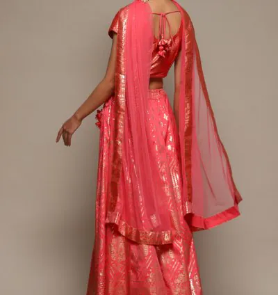 Coral Pink Cotton Blend